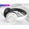 Bluetooth 5.0 Foldable Breathing Light Touch Bass Stereo Mic Wireless Headphones White