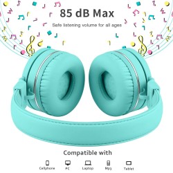 Portable Children Kids Headphones Headset Wired With Mic Adjustable