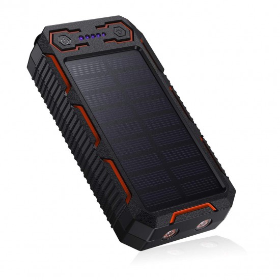 Waterproof 26800mah solar portable charger power bank for trip outdoor Camping