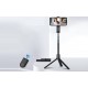 Multiplayer Tripod Bluetooth Selfie Stick with remote Controller