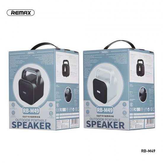 Remax Portable bluetooth 5.0 speaker aux in TF card usb Outdoor Wireless Black