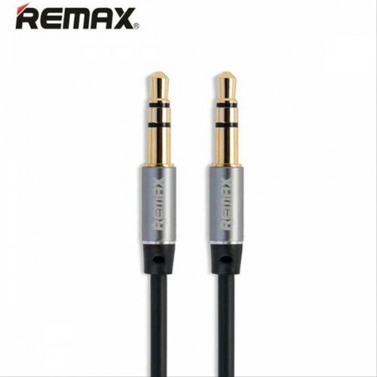 REMAX 1M 3.5mm AUX  Auxiliary Cord Male To Male to Male Stereo Audio cord Cable Black