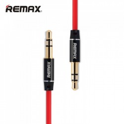 REMAX 1M 3.5mm AUX  Auxiliary Cord Male To Male to Male Stereo Audio cord Cable Red