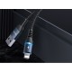 iPhone Lightning Colorful light 2.4A Charging Data Cable 1m-Black