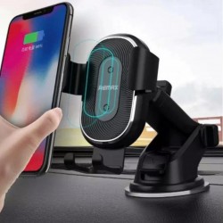 REMAX 10W Qi wireless fast charging gravity lock ventilation car phone holder