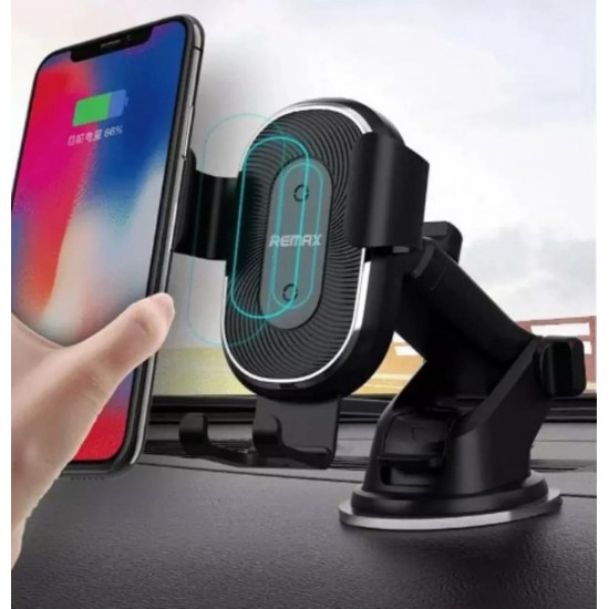 REMAX 10W Qi wireless fast charging gravity lock ventilation car phone holder