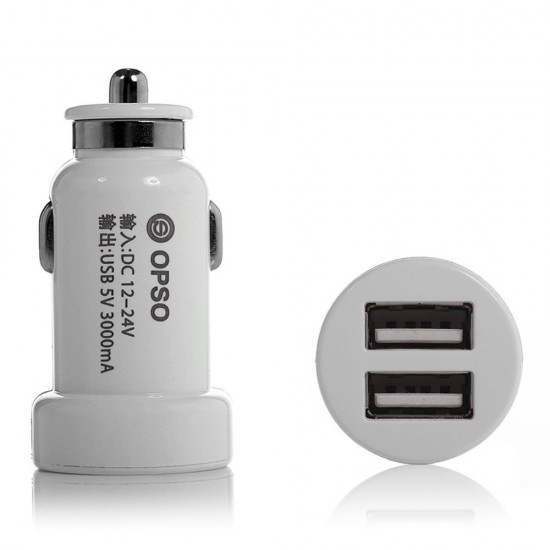 Mini Dual USB Port Car Charger Universal Car Adapter  2.1A  for Mobile Phone