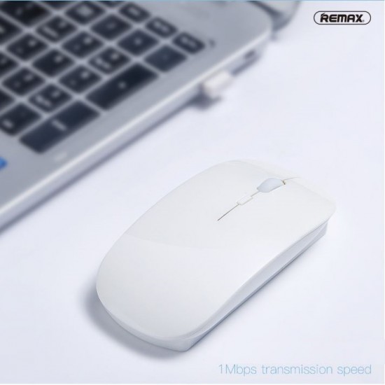 Ultra-Thin 2.4g Wireless mouse for Laptop Mac Desktop White