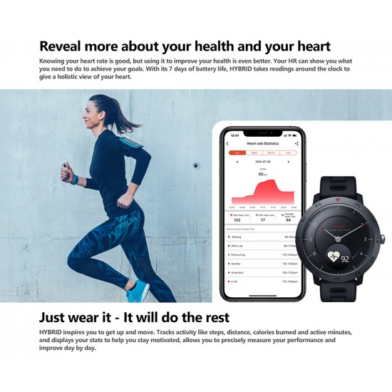 Smart watch Heart Rate Blood Pressure Monitor Mechanical Touch Screen Bracelet