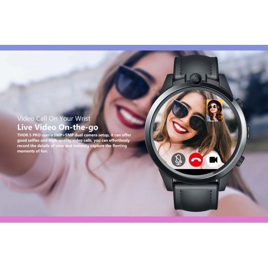 New Smart Watch Ceramic Bezel 3GB+32GB Dual Camera Face 4G for IOS & Android