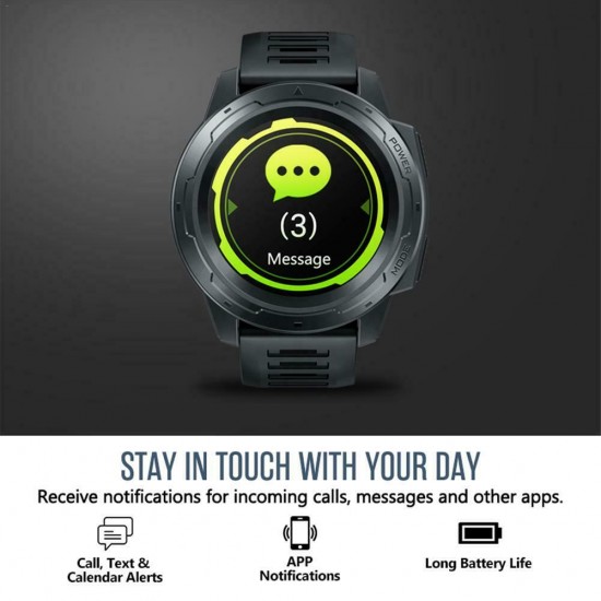 Bluetooth Smart Watch Heart Rate IP67 1.3" Touch Color Dispaly IPS Android/IOS